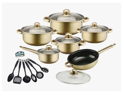 Foto 1 | Foto 1 | Batería De Cocina Xtellar  De Acero Inoxidable 18piezas Antiadherente