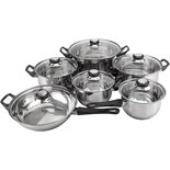 Batería de Cocina Magefesa Monterrey de Acero Inoxidable 12 Piezas