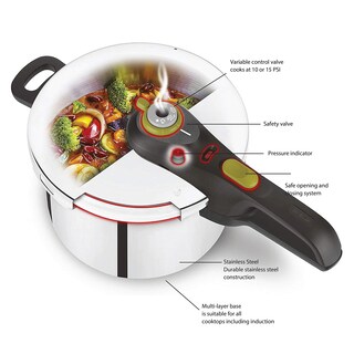 Foto 4 | Foto 4 | Olla A Presión T-fal, Utensilios De Cocina De Acero Inoxidab - Venta Internacional.