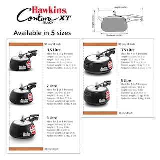 Foto 6 | Foto 6 | Olla A Presión Hawkins Contura Cxt20, Anodizada Dura, 2 Litros, Negra - Venta Internacional.
