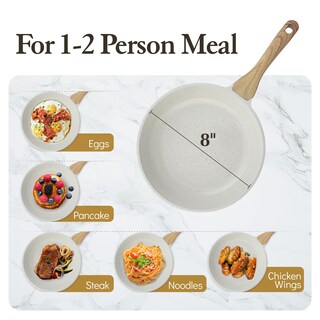 Foto 6 | Foto 6 | Sartén Sensarte Antiadherente 20 cm Blanco - Venta Internacional