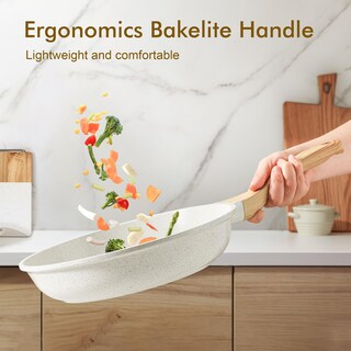 Foto 7 | Foto 7 | Sartén Sensarte de Cerámica Antiadherente de 32 cm Blanco - Venta Internacional