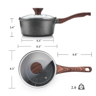 Foto 5 | Foto 5 | Sartén Sensarte Antiadherente De 1,5 Litros Con Tapa, Revestimiento De Granito Suizo - Venta Internacional.