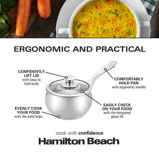 Foto 4 | Foto 4 | Sartén Hamilton Beach de Acero Inoxidable con Tapa-Venta Internacional
