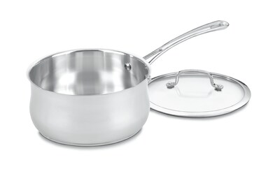 Foto 1 | Foto 1 | Cacerola Cuisinart Contour De Acero Inoxidable De 3 Litros Con Tapa De Cristal, Color Plateado - Venta Internacional.