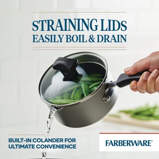 Foto 3 | Foto 3 | Cacerola Farberware Cookstart Diamondmax, Antiadherente, 1 Litro, Color Plateado - Venta Internacional.