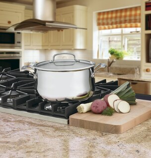 Foto 4 | Foto 4 | Cacerola Cuisinart Contour Acero Inoxidable 6 L con Tapa de Vidrio - Venta Internacional