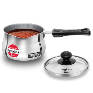 Foto 1 | Foto 1 | Sartén Hawkins De Acero Inoxidable De 1 5 L Con Tapa De Cristal - Venta Internacional.