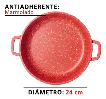 Foto 2 | Foto 2 | Olla de Aluminio Fundido Hot Spot 28cm Cocina Antiadherente Rojo