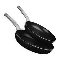 Juego De Sartenes Vasconia 2 Piezas Negro Con Antiadherente