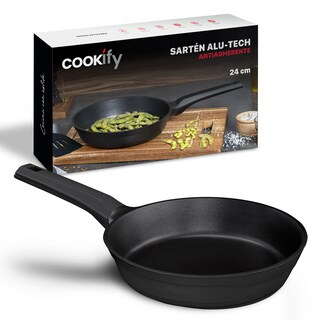 Foto 1 | Foto 1 | Sartén Cookify Aluminio Fundido 24 Cm Negro Antiadherente