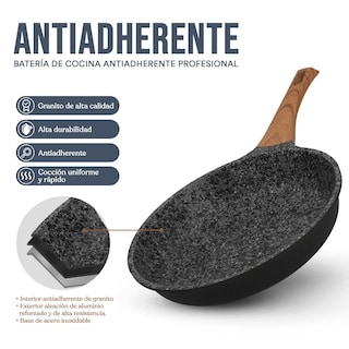 Foto 5 | Foto 5 | Sartén Kochstelle con Revestimiento Antiadherente 10 cm Negro - Venta Internacional