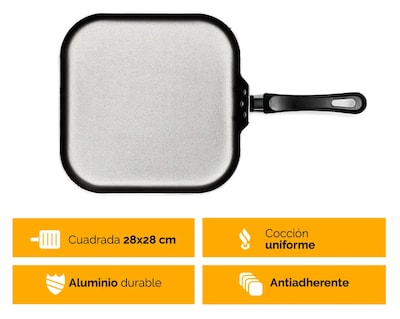 Foto 2 | Foto 2 | Sartén Xtellar Lisa Roja Con Antiadherente