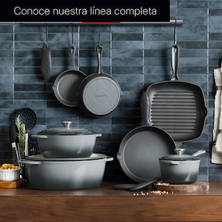 Foto 7 | Foto 7 | Sartén Grill Cookify De Hierro Fundido Precurado Negro 27 Cm