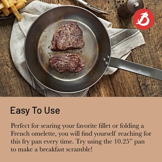 Foto 4 | Foto 4 | Sartén De Buyer Mineral B Acero Al Carbono 26 Cm De Diámetro - Venta Internacional.