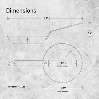 Foto 7 | Foto 7 | Sartén De Buyer Mineral B Acero Al Carbono 26 Cm De Diámetro - Venta Internacional.