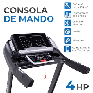 Foto 5 | Foto 5 | Caminadora Eléctrica Altera Patro Negra 4 HP con Bocinas + App + Bluetooth