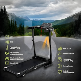 Foto 4 | Foto 4 | Caminadora Bywell 12.8 Km/h 1.5 Hp Plegable con App