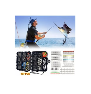 Foto 2 | Foto 2 | Kit de Accesorios de Pesca 177 Piezas con Caja Eo Safe Imports Esi-3784 Multicolor