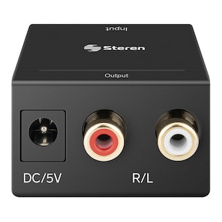 Foto 2 | Foto 2 | Convertidor de Audio Steren 252-900 color Negro Digital a Analógico óptico Digital / Coaxial Digital a Rca