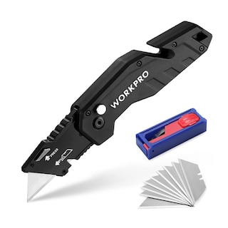 Foto 1 | Foto 1 | Cuchillo Utilitario Plegable Workpro, Hoja De Cambio Rápido Con 10 Hojas - Venta Internacional.