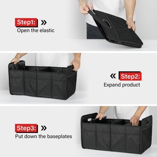 Foto 2 | Foto 2 | Organizador De Maletero De Coche, Sencillo, De Lujo, 2 Compartimentos, Impermeable - Venta Internacional.