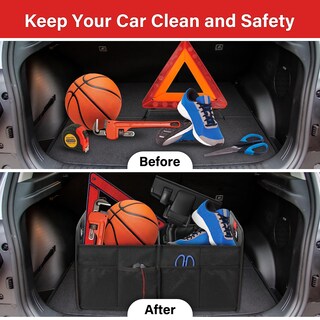 Foto 5 | Foto 5 | Organizador De Maletero De Coche, Sencillo, De Lujo, 2 Compartimentos, Impermeable - Venta Internacional.