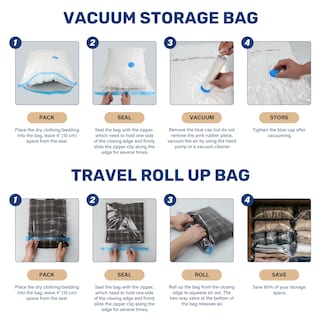Foto 5 | Foto 5 | Bolsas De Almacenamiento Al Vacío Simple Deluxe, Paquete De 20 Unidades, Que Ahorran Espacio - Venta Internacional.