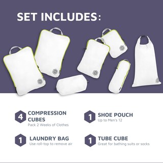 Foto 2 | Foto 2 | Juego De 7 Piezas Packing Cubes Tripped Travel Gear Para Viajes - Venta Internacional.