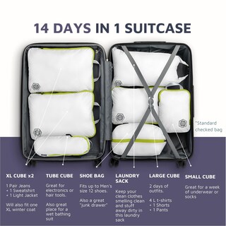 Foto 3 | Foto 3 | Juego De 7 Piezas Packing Cubes Tripped Travel Gear Para Viajes - Venta Internacional.