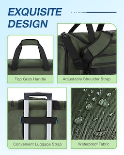 Foto 6 | Foto 6 | Bolsa De Gimnasio Bagsmart Para Hombre Y Mujer Bolsa De Viaje Deportiva Verde - Venta Internacional.