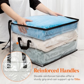 Foto 4 | Foto 4 | Bolsas De Almacenamiento De Ropa Lifewit 60 L Plástico Transparente Paquete De 8 - Venta Internacional.