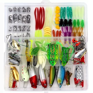 Foto 1 | Foto 1 | Señuelos Para Pesca De Río Kit Señuelos Con Una Caja 234 Pcs Eo Safe Imports Esi-11614 Multicolor