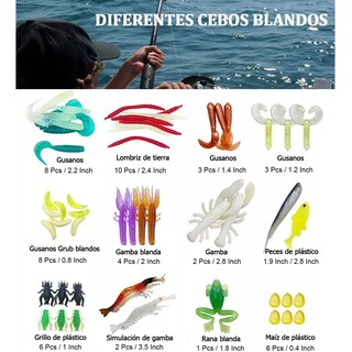 Foto 2 | Foto 2 | Señuelos Para Pesca De Río Kit Señuelos Con Una Caja 234 Pcs Eo Safe Imports Esi-11614 Multicolor