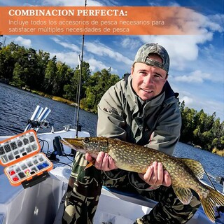 Foto 3 | Foto 3 | Kit De Accesorios De Anzuelos Pesca Señuelo Caja 255 Pza Seo Safe Importsesi-8910 Multicolor
