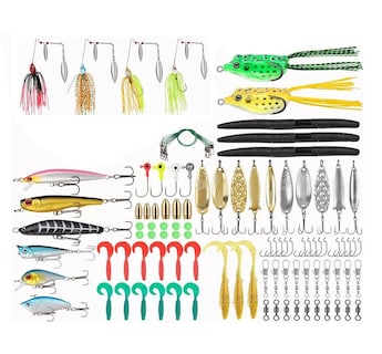 Foto 1 | Foto 1 | Señuelos Pesca Profesional, Kit De Curricanes Pesca 102 Pcs Eo Safe Imports Esi-3749-1 Multicolor