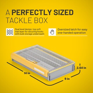 Foto 5 | Foto 5 | Caja De Almacenamiento Tackle Plano Edge 3700 Con Gancho, Impermeable, Transparente Y Amarillo/ - Venta Internacional.