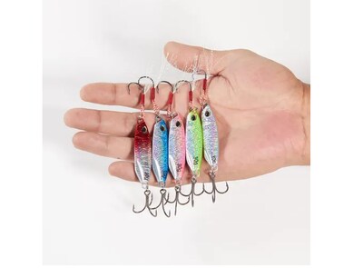 Foto 2 | Foto 2 | 5pcs Xtellar Jigs 30g Señuelos Cebo Pesca Lance Largo Láser Lago Mar