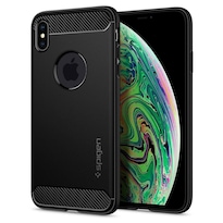 Funda Spigen Rugged Armor para iPhone XS Max color Negro Matte