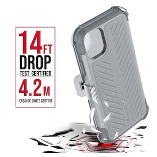 Foto 3 | Foto 3 | Funda Ballistic Tj Maxx para iPhone 11 color Gris Protector Uso Rudo con Clip