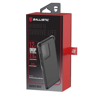 Foto 3 | Foto 3 | Funda Ballistic Urbanite Maxx para Samsung S20 Ultra color Negro Protector Uso Rudo con Clip
