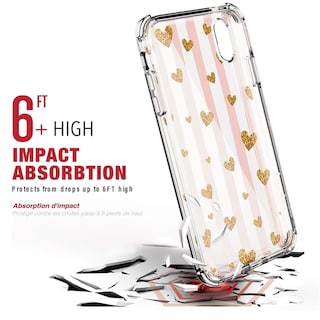 Foto 3 | Foto 3 | Funda Ballistic Jewel Mirage Corazones para iPhone XS Max Protector Uso Rudo