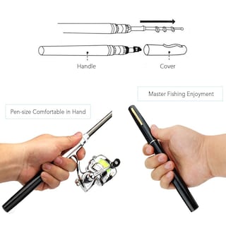 Foto 3 | Foto 3 | Bolígrafo Lixada Con Carrete Para Cañas De Pescar, Tamaño Mini Bolsillo, De 1 M A 2,1 M - Venta Internacional.
