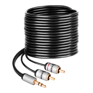 Foto 1 | Foto 1 | Cable Steren Plug 3,5 Mm A 2 Plug Rca De 1,8 M Ultra delgado y Conectores Reforzados 297-045