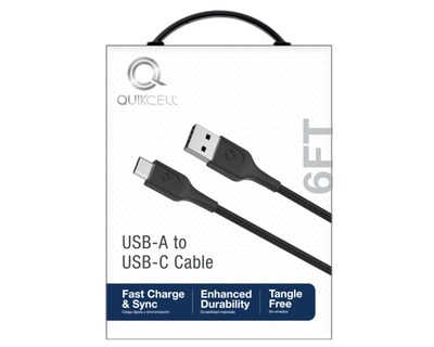 Foto 3 | Foto 3 | Cable Usb-c 1.8 m Quikcell QTYPECA6FT color Negro