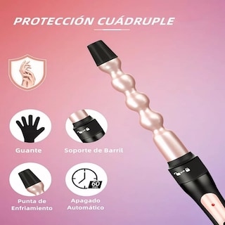 Foto 2 | Foto 2 | Rizador De Cabello Cerámica Malubero Rosa 5 En 1