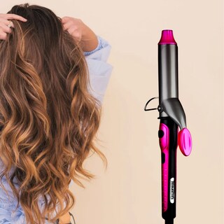 Foto 2 | Foto 2 | Rizadora Cerámica 33mm Titanium color Rosa Con Negro Timco