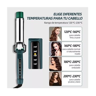 Foto 3 | Foto 3 | Tenaza Rizadora de Cabello Belug Cerámica color Verde 40 mm