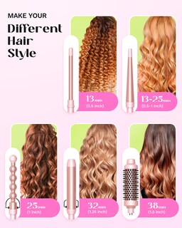 Foto 2 | Foto 2 | Rizador Wavytalk 5 en 1 con Brocha para Rizar Rosa - Venta Internacional