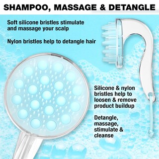 Foto 3 | Foto 3 | Venta Internacional - Cepillo Masajeador y Desenredante Conair Clear Light Blue